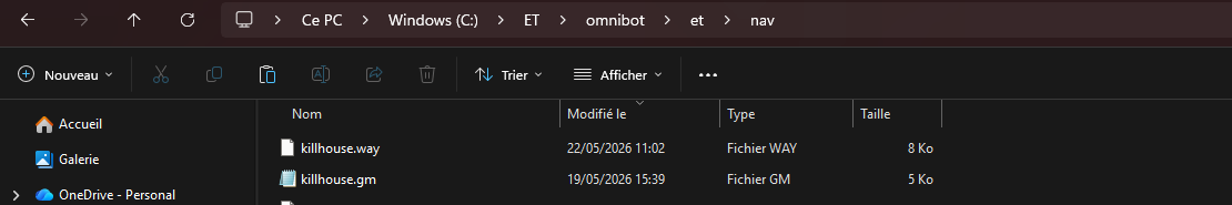 Fichiers .way et .gm dans le dossier nav